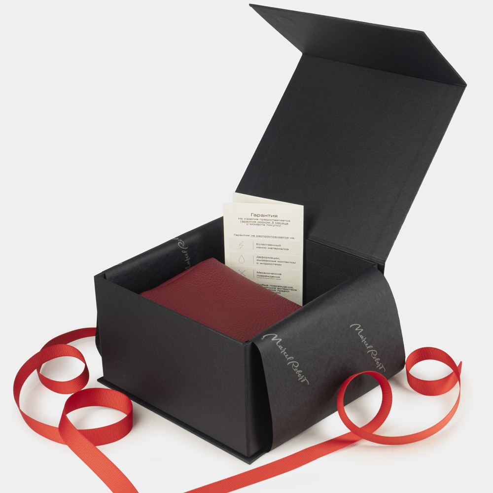 Несессер Mignon из кожи теленка, красного цвета