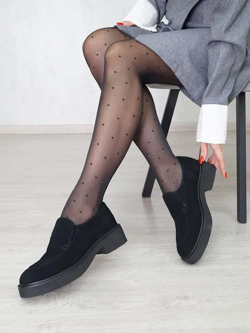 Туфли женские натуральная замша