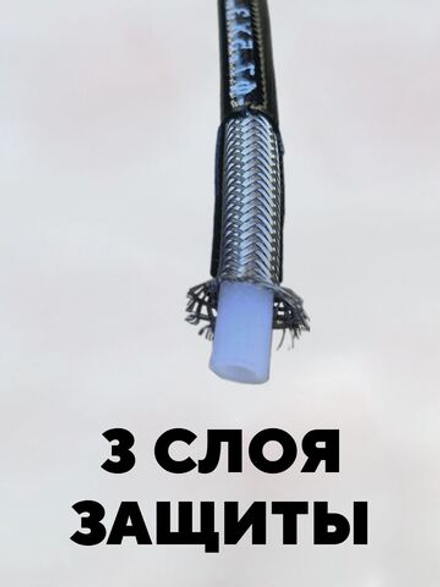 Тормозная гидролиния для электровелосипеда Колхозник (2.2 метра, 8 мм, 10 мм)