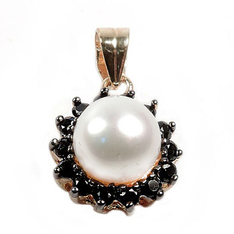 Кулон "Диана" жемчуг, фианит