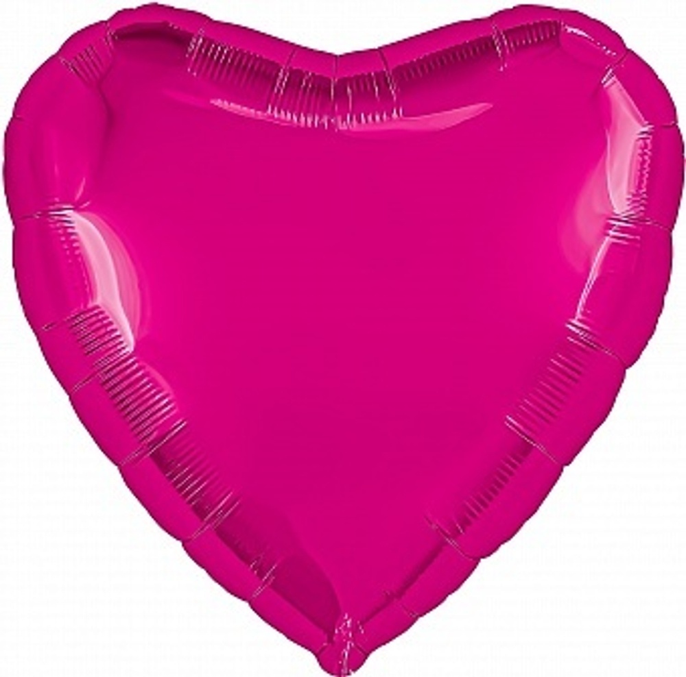 Р 30" Сердце Фуксия 70 см.