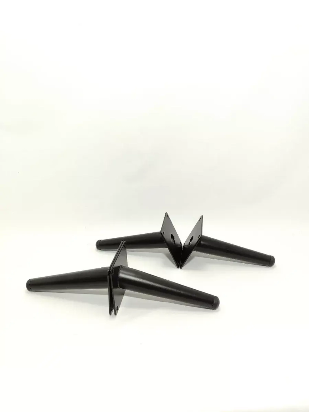 Ножки мебельные черные Штык Косой 150мм/4шт