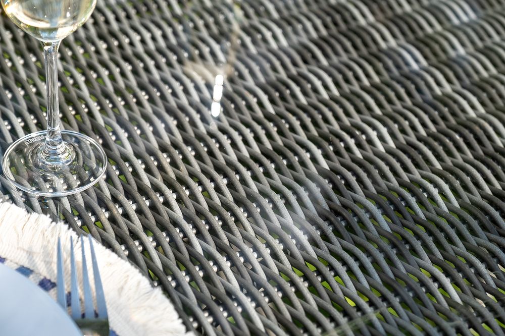 "Эспрессо–150 S" обеденная группа плетеная, цвет графит