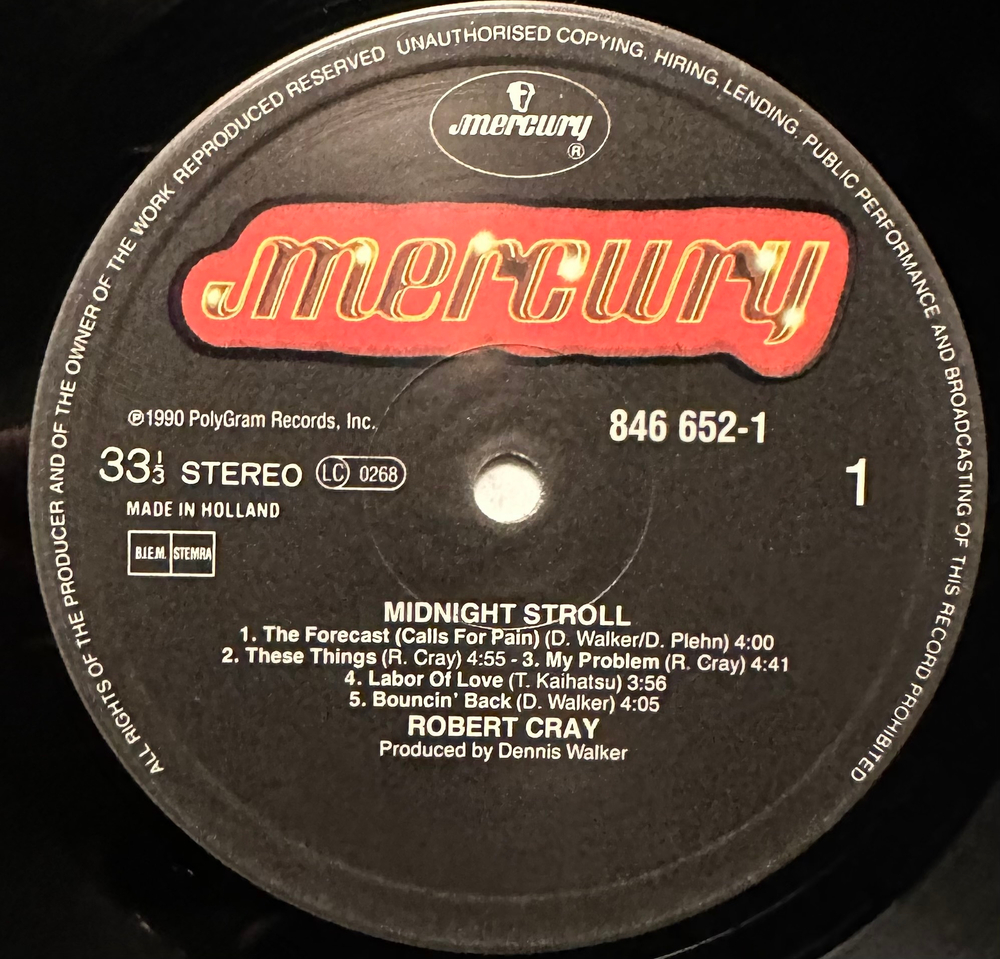 Robert Cray - Midnight Stroll (Голландия 1990г.)