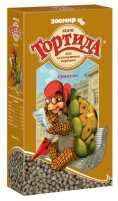 ЗООМИР ТОРТИЛА "Гранулы" 150г д/сухоп.черепах