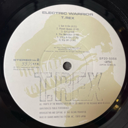Винтажная виниловая пластинка LP T. Rex Electric Warrior (Japan 1983) (No Obi) Get It On