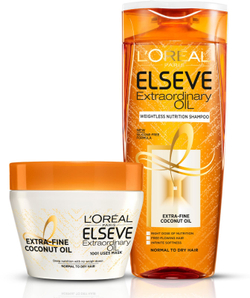 L’Oreal Paris Elseve Extraordinary Oil Coconut - питательная маска для нормальных и сухих волос с кокосовым маслом /   300  ml  / GTIN 3600523524778