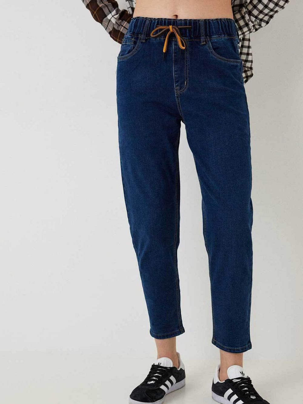 Джинсы на резинке больших размеров