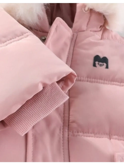 Зимний комбинезон для новорожденной девочки