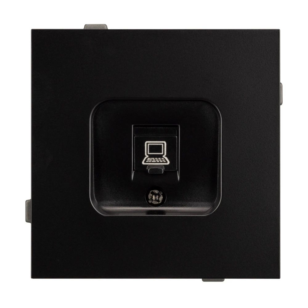 Механизм компьютерной розетки SCT-TENDO-MPC1-PL-BK (RJ-45, CAT6) (Arlight, Черный) 054104