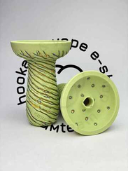 Чаша KONG phunnel lava white green