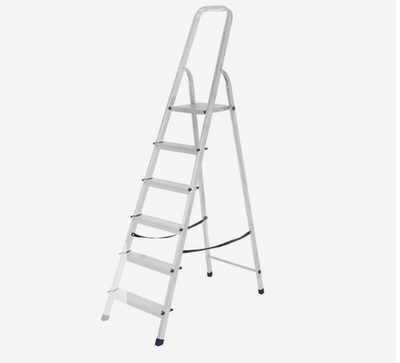 Стремянка ТУНДРА, алюминиевая, 6 ступеней, 1240 мм 4590961
