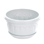 Кашпо "Флавия" 2,5 л с поддоном цвет белый