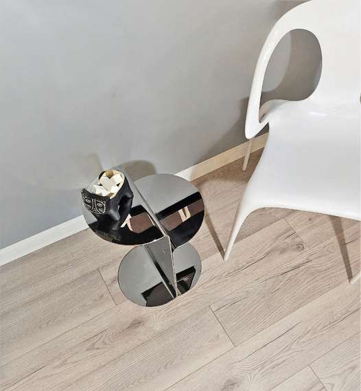 Журнальный столик 4501, полированная сталь