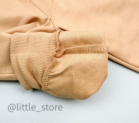 Брюки из футера "Мир животных" итальянский песок