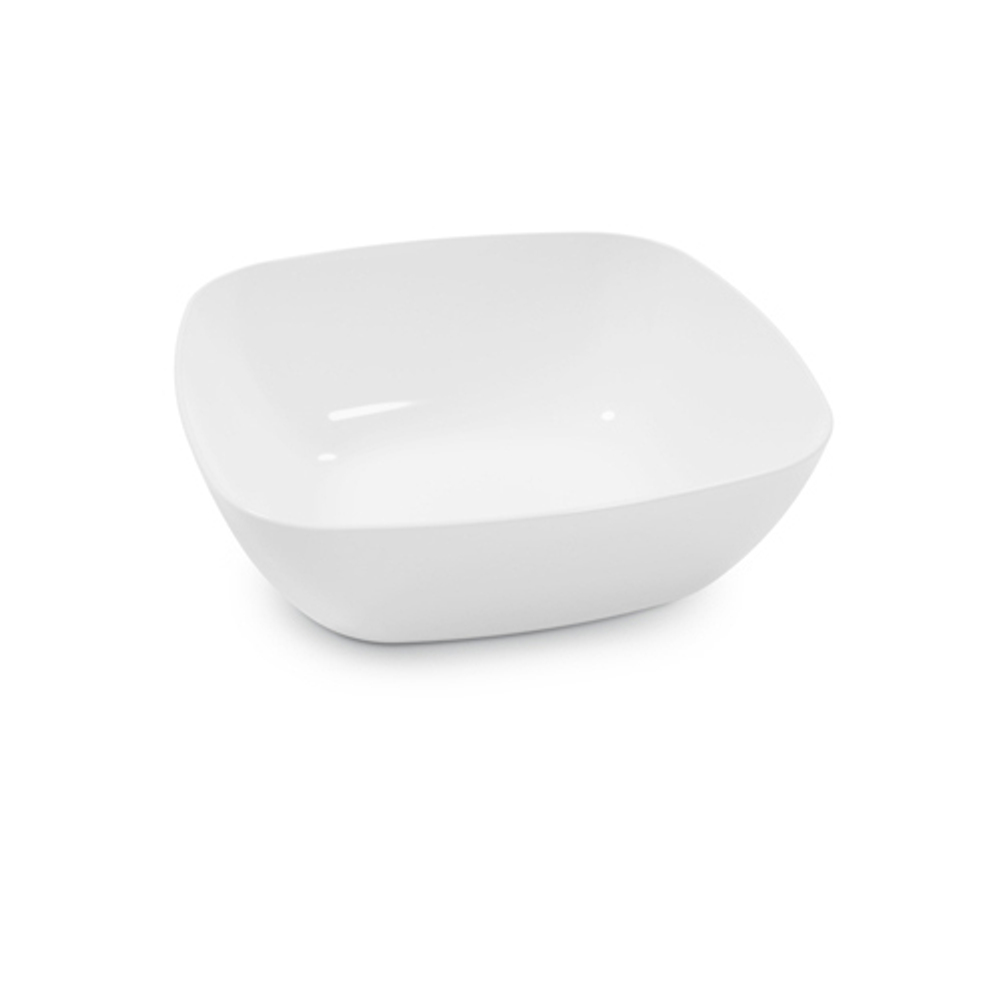 Тарелка глубокая "Квадро" белый (уп.25) М8040 г.Октябрьский