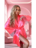 Халат с кружевом