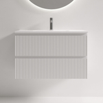 Тумба подвесная SANCOS Snob R 790х390х500, c двумя ящиками оснащенными доводчиками, Bianco, арт.SNR80/39W