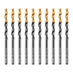 Сверло по металлу, 4,2 мм, HSS-Tin, Golden Tip, 10 шт. Denzel