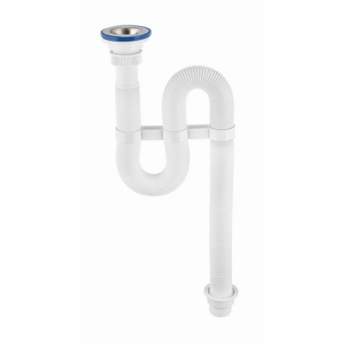 Сифон гофрированный 1 1/4 чашка ф70мм 1.5м Вир 30980316 Хозторг 13747