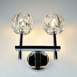 Бра Boule De Cristal Double Sconce Chrome By Imperiumloft