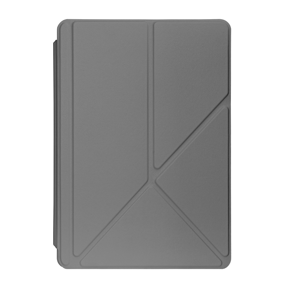 Чехол книжка серого цвета от Dux Ducis для Samsung Galaxy Tab S10 FE+, серия Magi Series Case, с держателем Pencil и функцией автоматического перехода в спящий режим