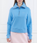 Худи 1985 reg mini corp logo 1/2zip Tommy Hilfiger - голубой(WW0WW37795)