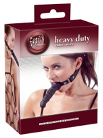 Кляп с наружным фаллоимитатором Knebel mit Dildo (Цвет: черный)