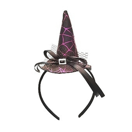 Ободок, Шляпа ведьмы, Черный/Фиолетовый, 1 шт.