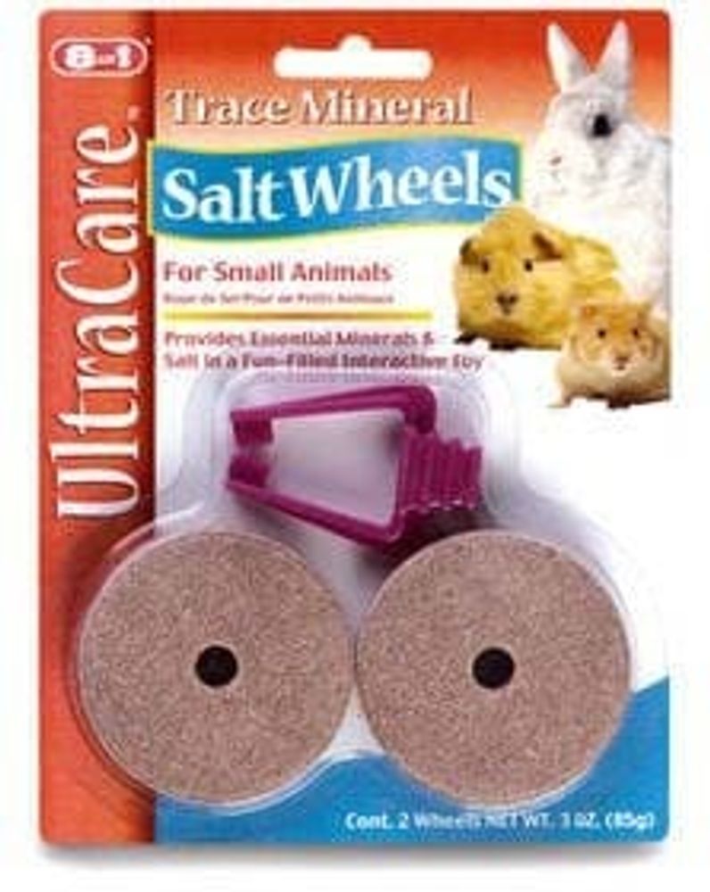 8in1 солевые колесики для грызунов Trace Mineral Salt Wheels с минералами 2х42,5 г