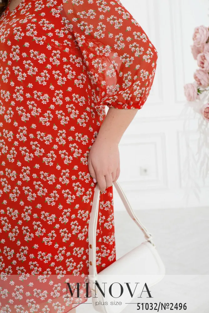 Платье 2496-красный Minova