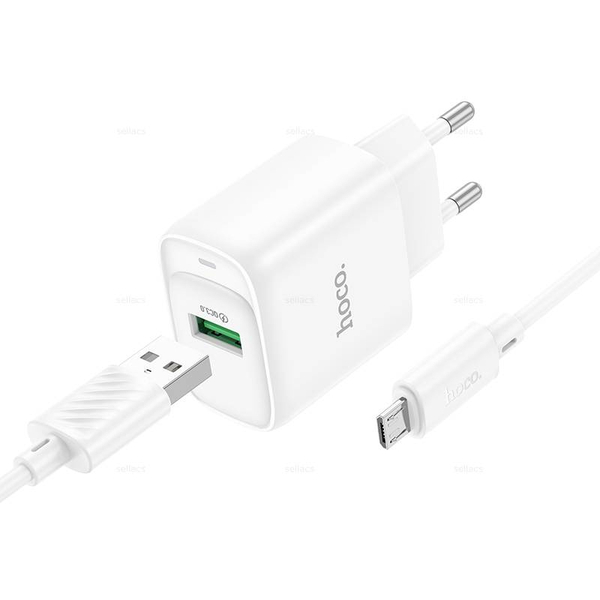 Зарядное устройство на Micro-USB Hoco C140A QC3.0 (white)