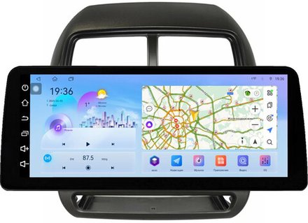 Магнитола для Mitsubishi ASX 2017+ (рамка 10) - FarCar монитор 12.3" 2K QLED на Android 14, TS10, CarPlay, 4G SIM-слот