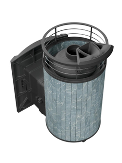 Печь банная «Атмосфера L» Талькохлорит ЛАМЕЛЬ+СЕТКА