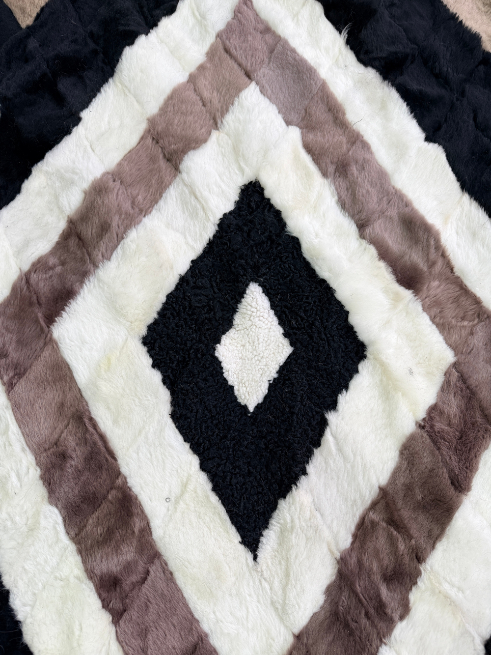 Покрывало меховое ковер из шкуры овчины