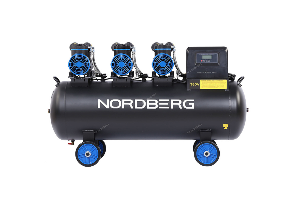 NORDBERG (NCEO160/750) Компрессор безмасляный 380 В, ресивер 160 л, 750 л/мин