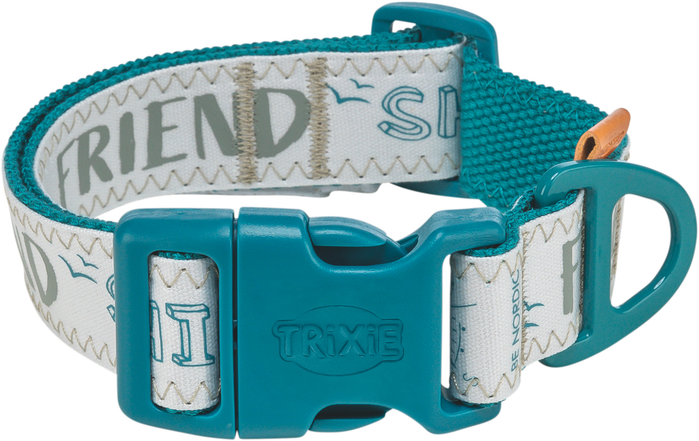 Ошейник Trixie BE NORDIC, широкий, XS–S: 25–36 см/25 мм, петроль