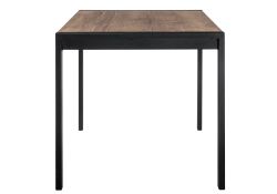 Стол Центавр 120(160)х70х75 дуб велингтон / черный матовый