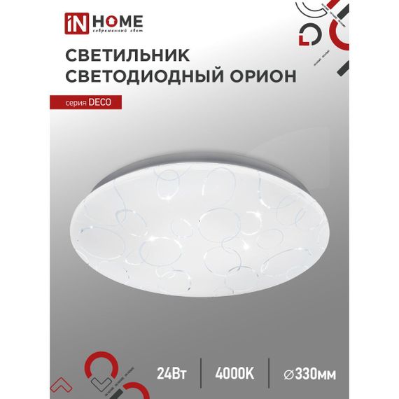 Потолочный светильник IN HOME 4690612021973