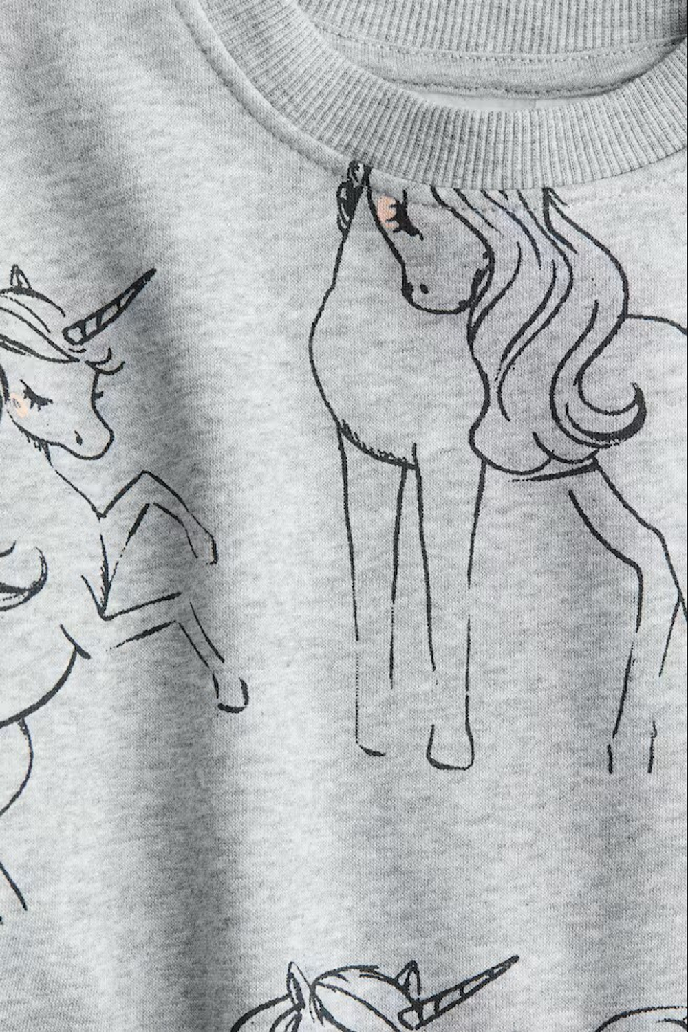 H&M Платье с принтом, светло-серый