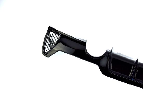 Диффузор заднего бампера глянцево - черный V.1 для BMW 4 F32 F33 F36 2013-2020 Coupe Cabrio Gran Coupe