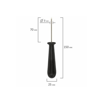 Шило канцелярское Глобус большое 153мм ШБ-01