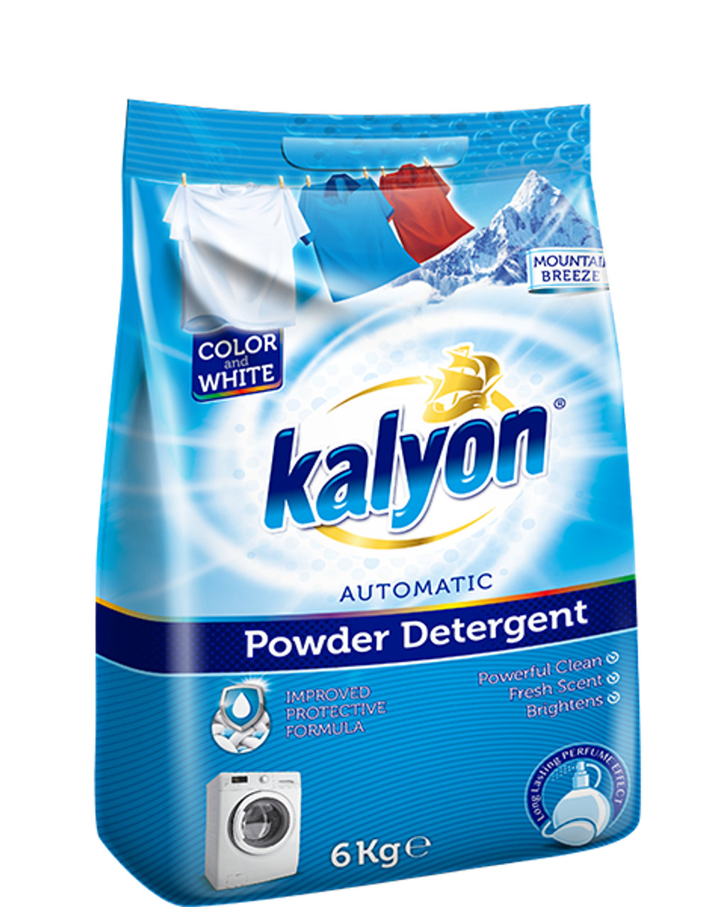 KALYON СТИРАЛЬНЫЙ ПОРОШОК - ГОРНЫЙ БРИЗ  6 кг x 1
