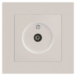 Розетка Intro Accent 6-301-06 TV одиночная, IP20, СУ, перламутр
