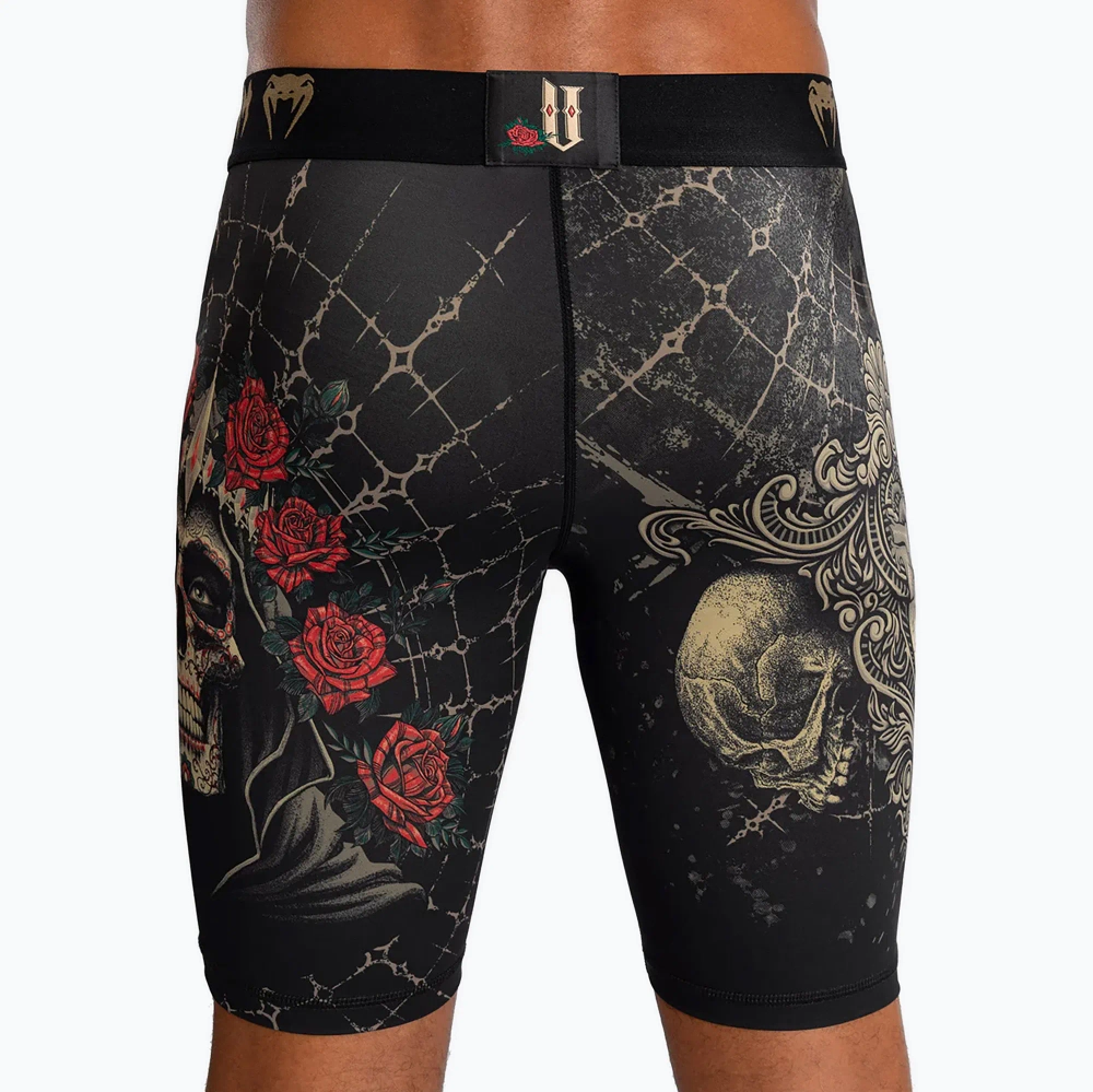 Компрессионные Шорты Venum Santa Muerte 5.0 Men’S Vale Tudo Shorts deep black/gold