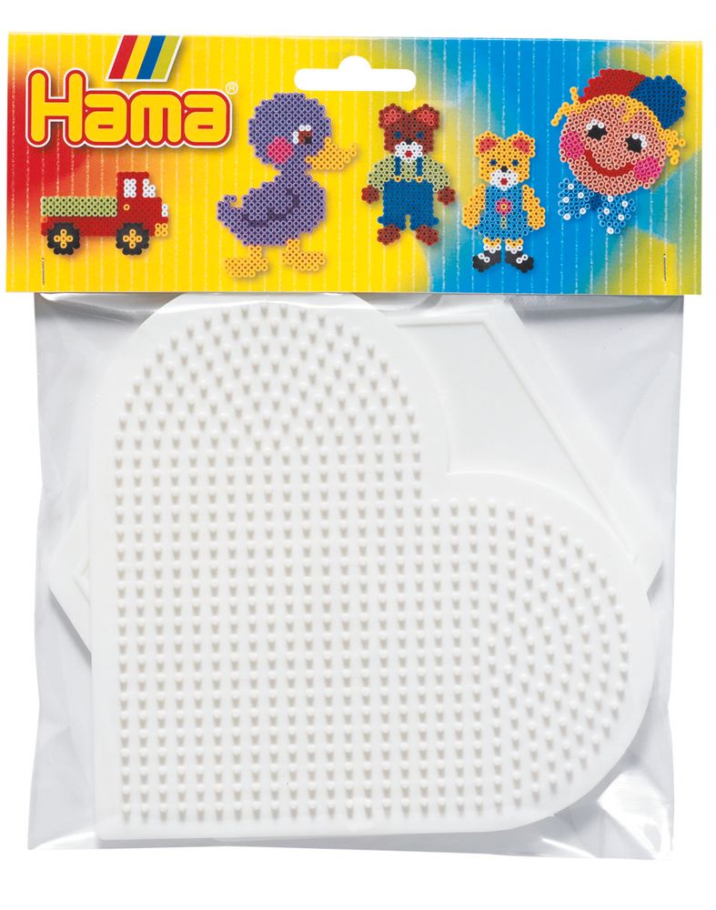 Hama Набор основ для термомозаики MIDI Сердце, Шестиугольник (4454)