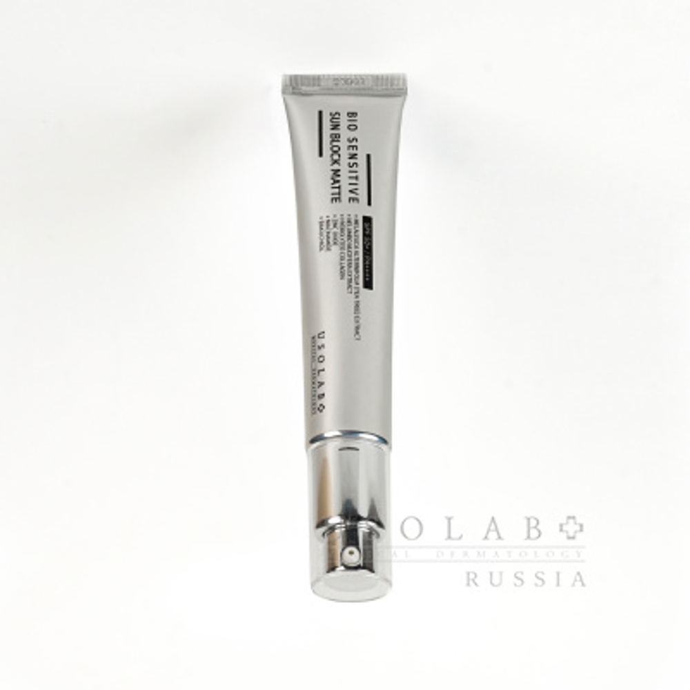 USOLAB Матирующий солнцезащитный крем для проблемной кожи, 50 мл | Bio Sensitive Sun Block Matte SPF50PA++++