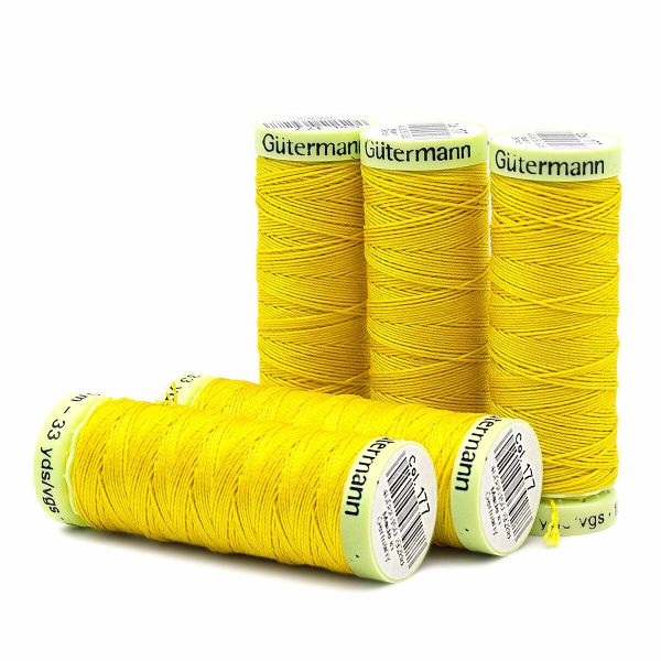 Нитки отделочные Gutermann Top Stitch 30 (30 метров), 5 кат. | 177 ярко-желтый