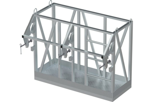 Площадка, навешиваемая на кран-балку с прижимным механизмом MEGAL ПНА-2 (балка 30М, ГОСТ 8239-89)
