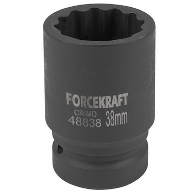 Головка ударная 1'', 38мм (12гр.) FORCEKRAFT FK-48838